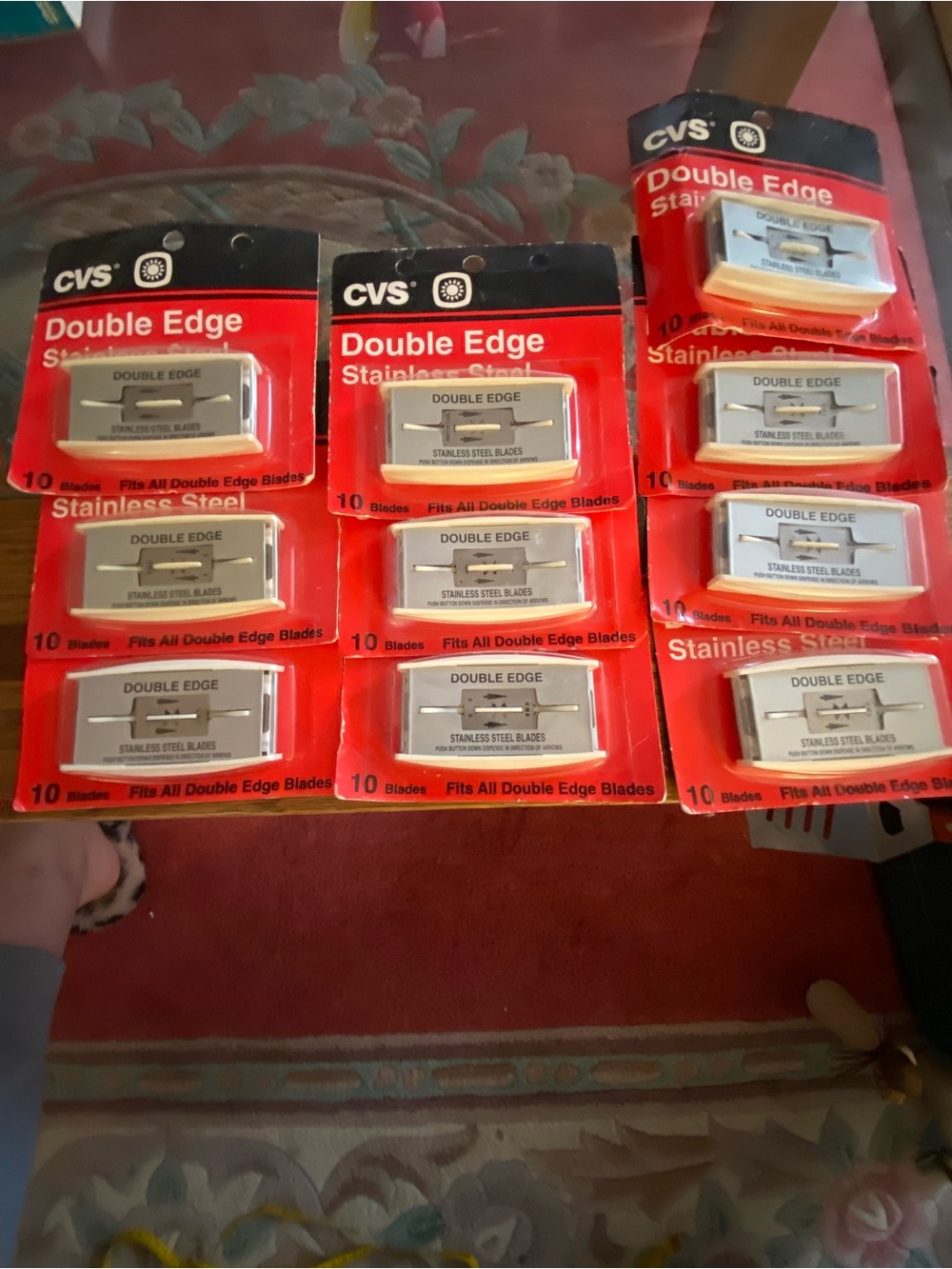 100 double edge razor blades